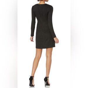 Theory Seamed LS zip up dress
